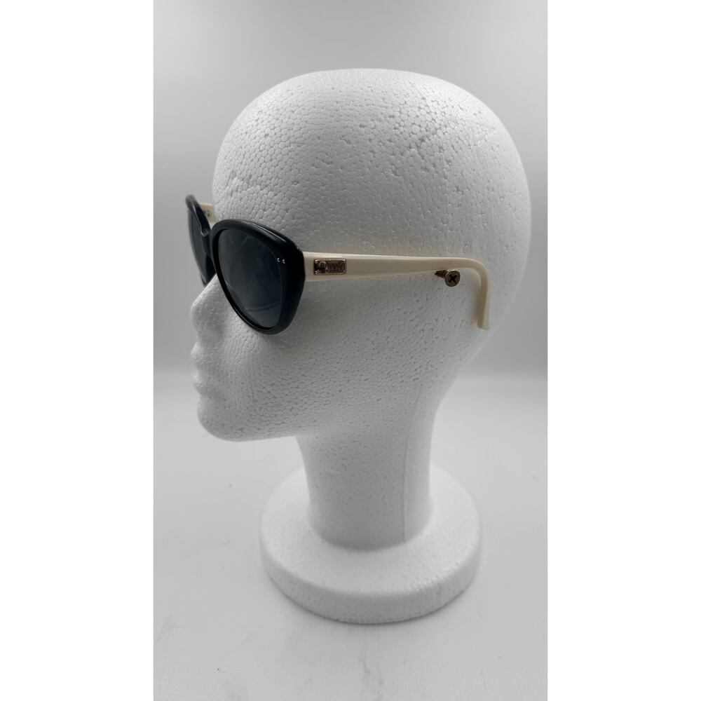 Kate Spade Women's Sunglasses Black Cream Cat Eye Frame Angelique - Picture 2 of 5
